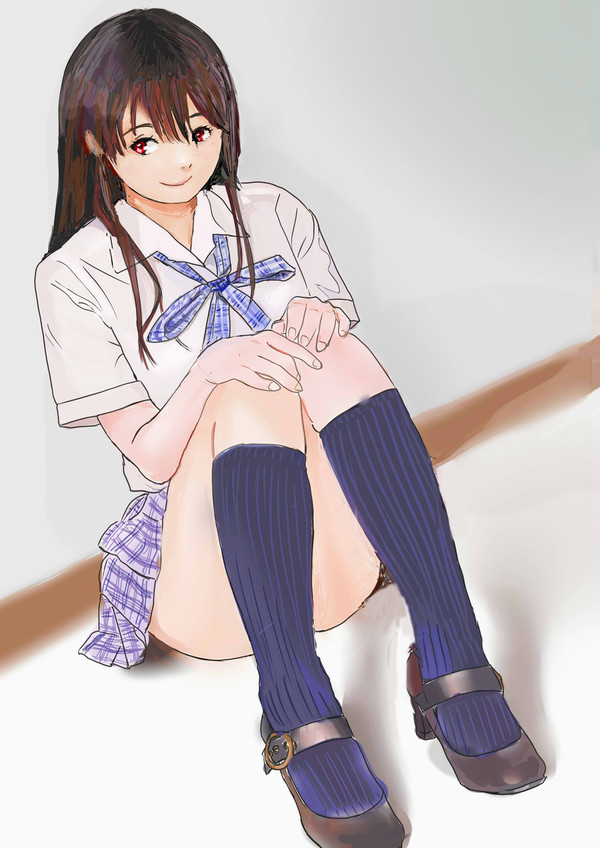 壁際お座り