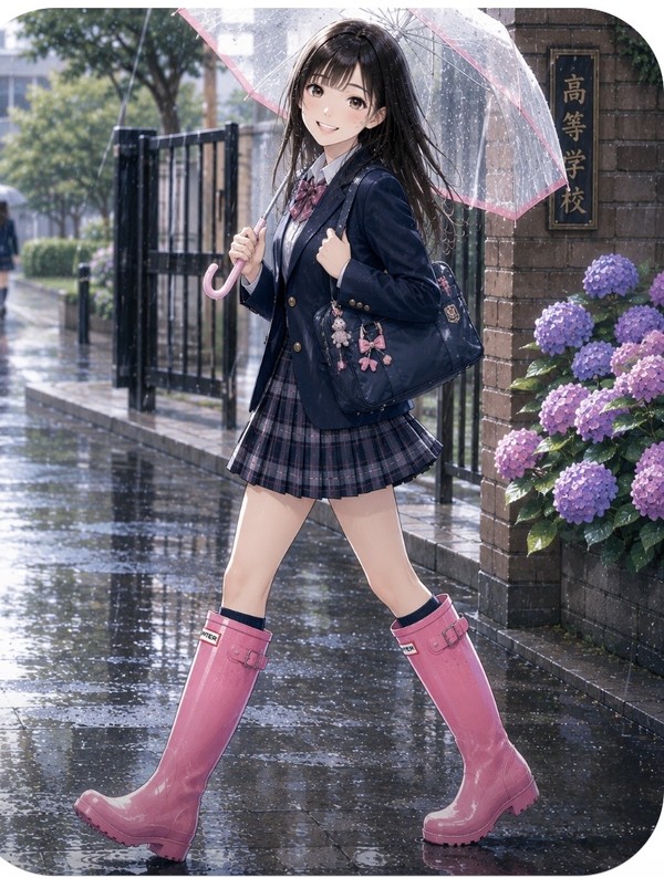 雨の日の登校