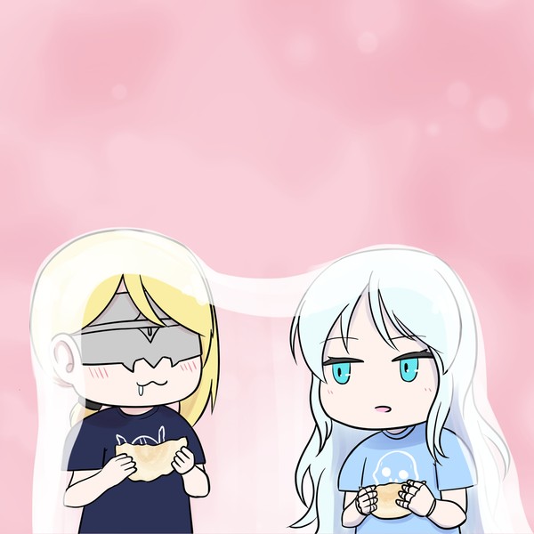 半分こね