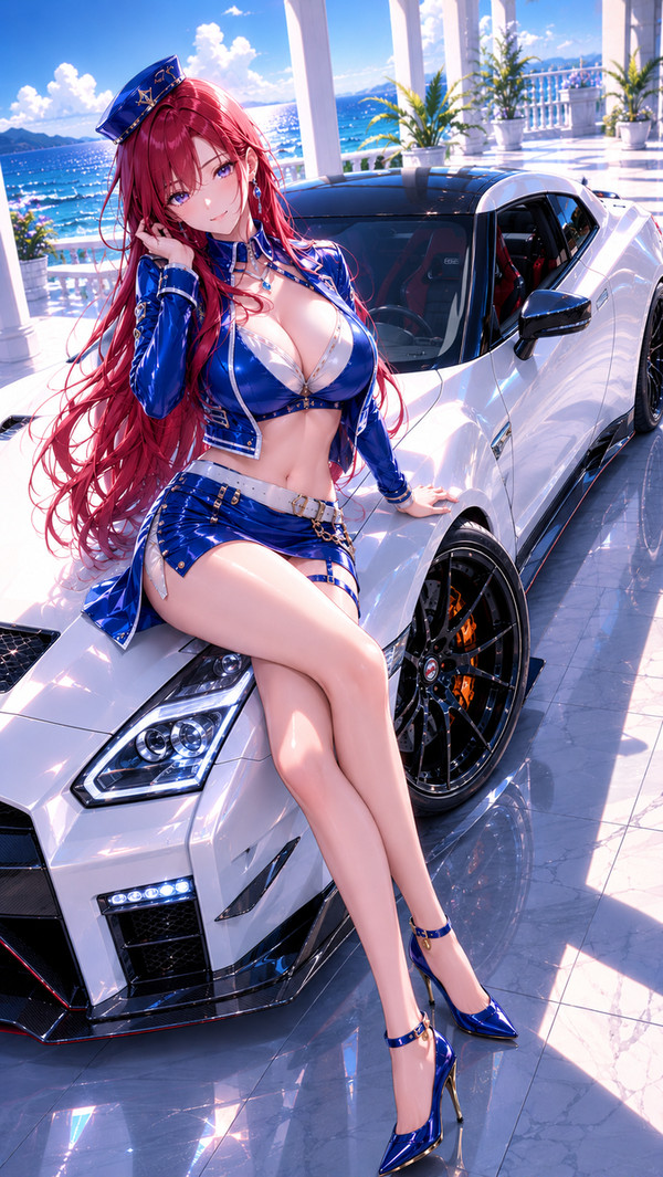 R35 GT-Rとお姉様