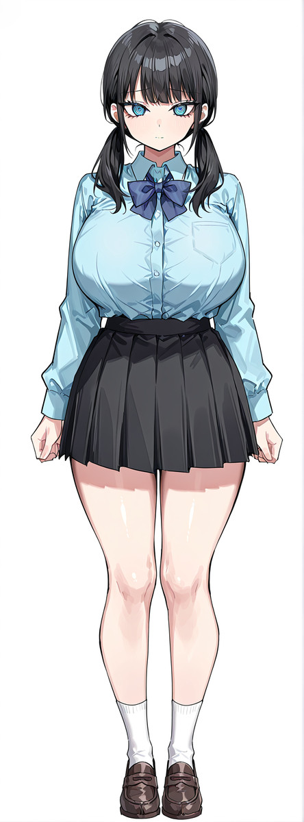 黒髪ツインテちゃん