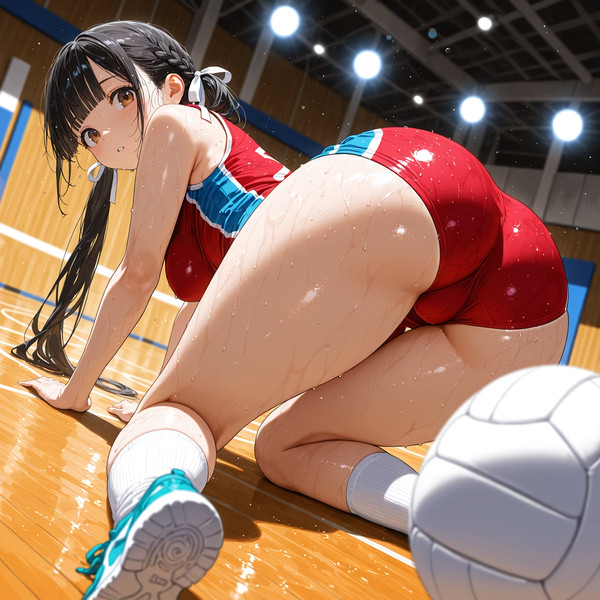 バレーボール部な JKアイドル つぼみちゃん