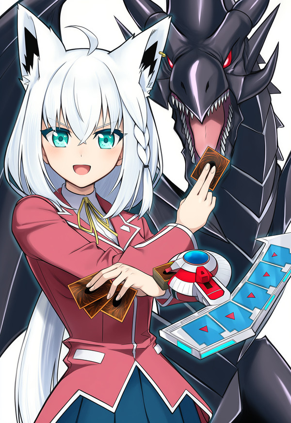 白上フブキ『真紅眼の黒竜ゲット記念！』