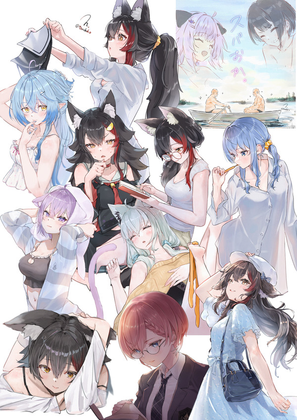 【だいたい毎日イラスト】191〜200日目まとめ - 1/11