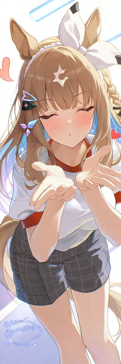 レッスンルームでうまぴょい伝説の練習をするアーモンドアイ
