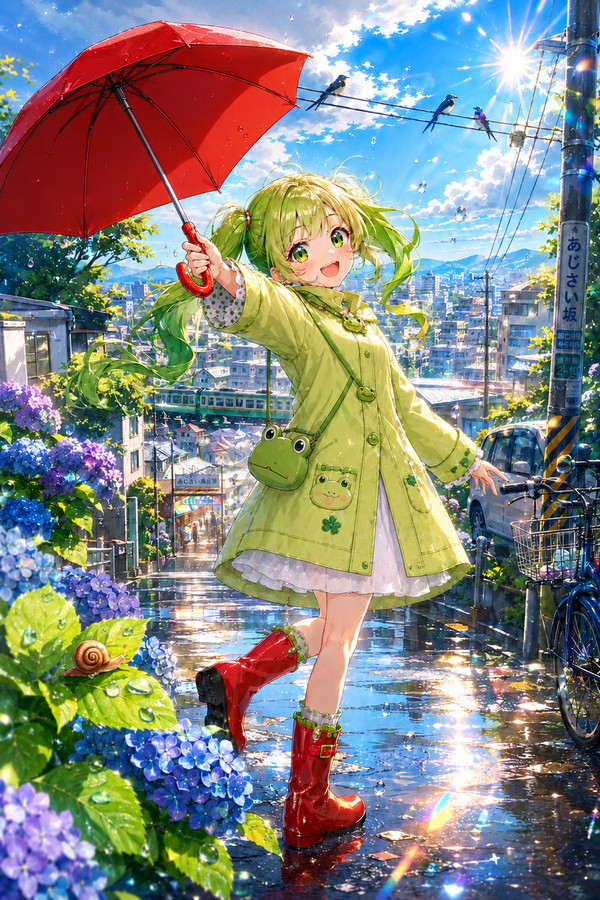 天気雨の少女
