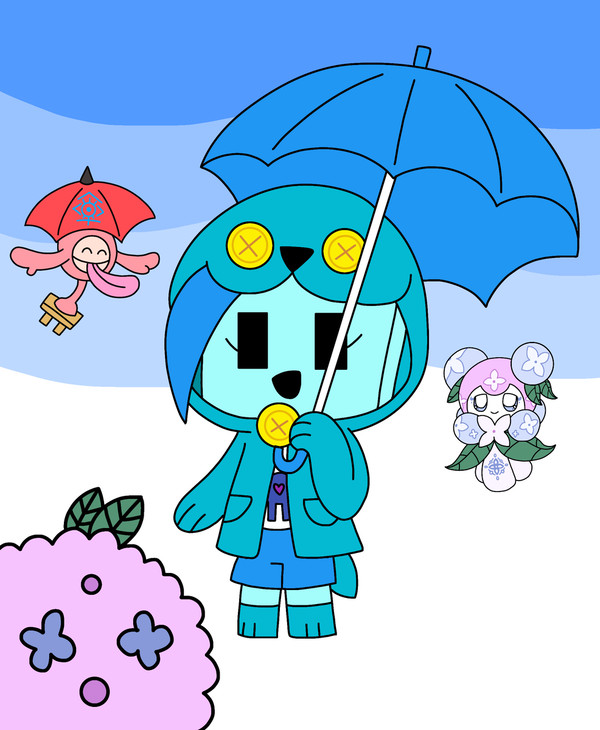 梅雨のサモン☔️