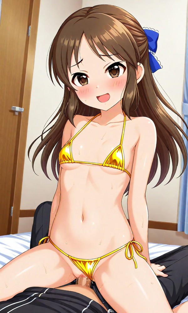 AI橘ありすと騎乗位セックスする桐ヶ谷和人 - 1/2