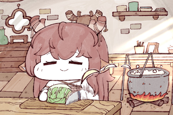 요리하는 디아나
