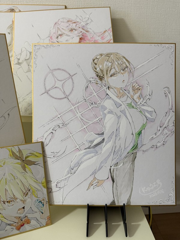 色紙５枚目描きました - 1/1