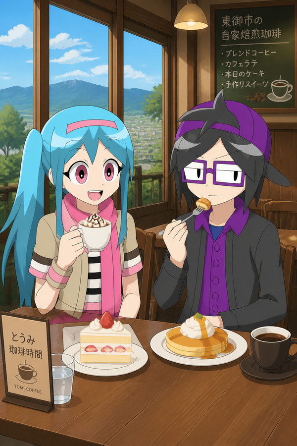 かわいちゃんの食事対面