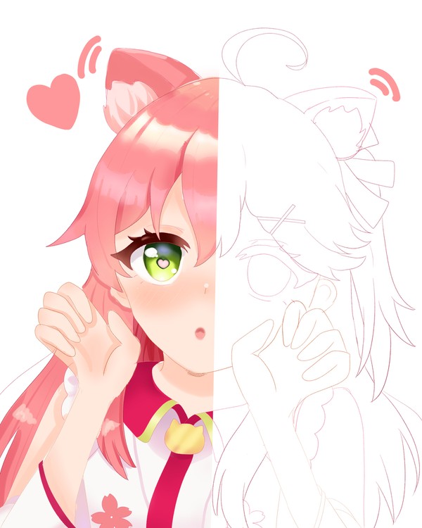 塗り絵線画！