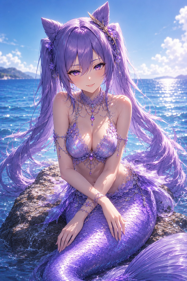 Keqing mermaid