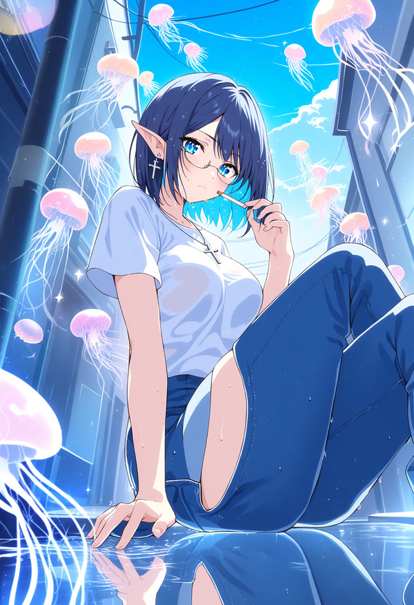 雨上がりとうちの子