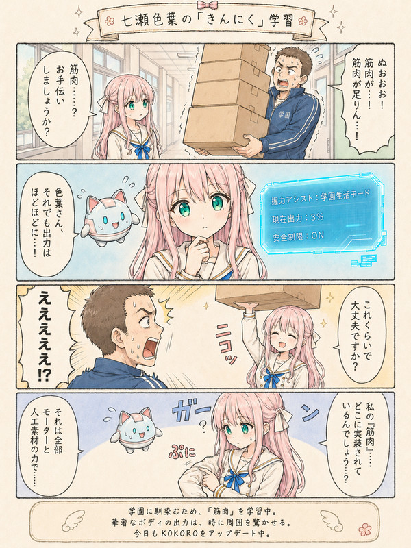 七瀬色葉の「きんにく」学習