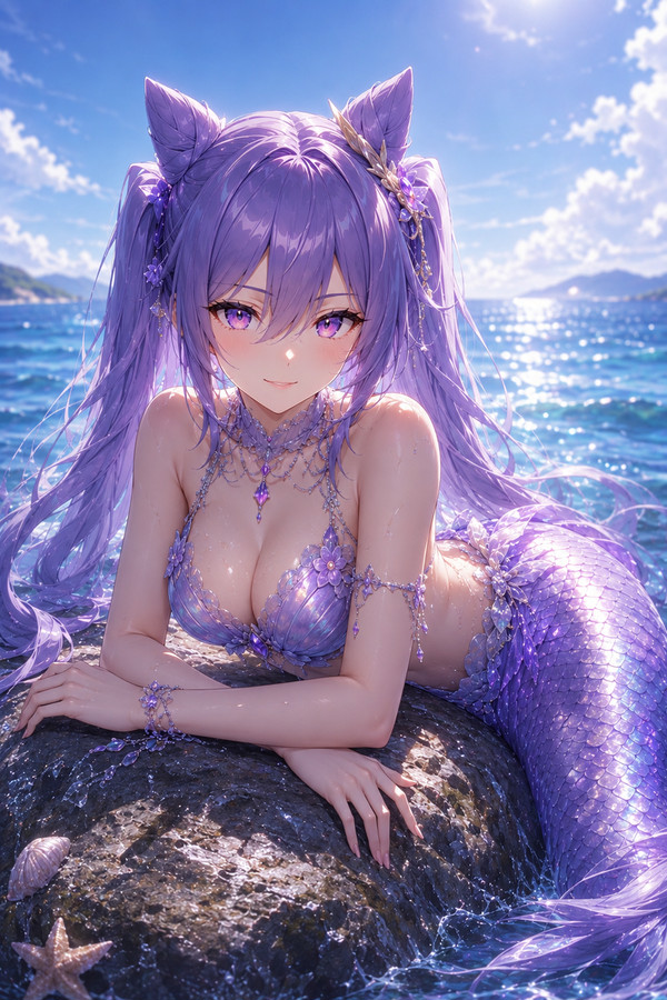 Keqing mermaid