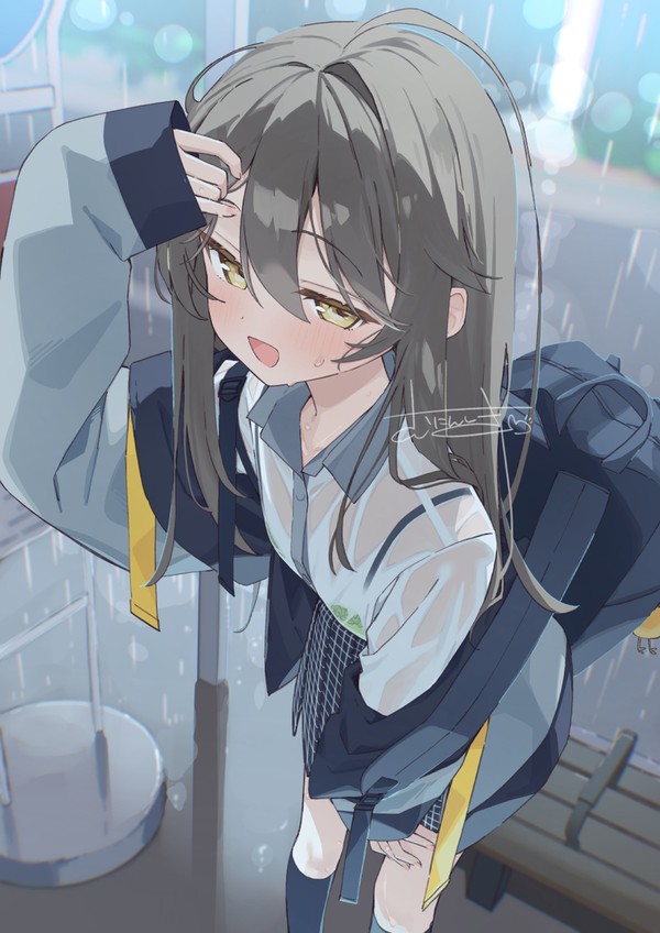「も、びしょ濡れっス...」 - 1/1