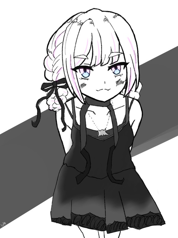 コラボ衣装のちびヤチヨ