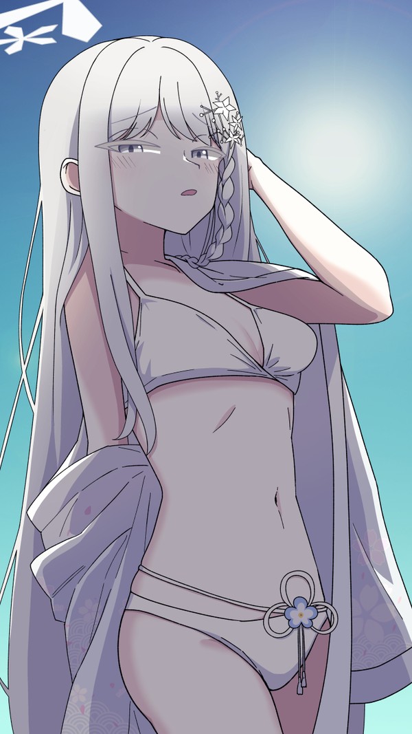 ナグサ「まぶしい?薄幸美少女だからね」 - 1/1
