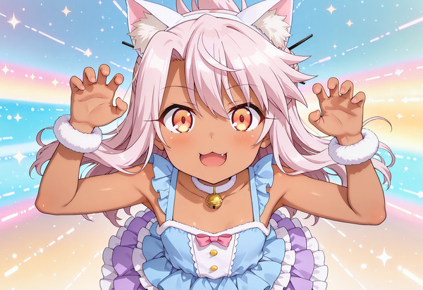 🖤「狙った獲物は逃がさないにゃ！」🐾