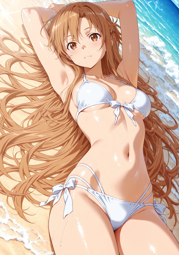 アスナ 白ビキニ
