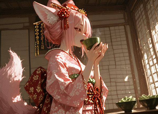 ケモ大夫 お茶のお稽古 - 1/3