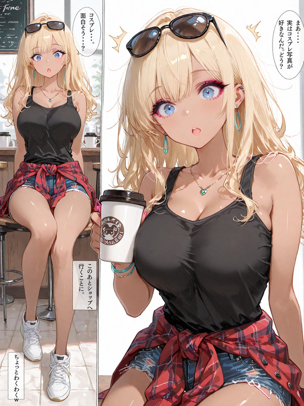 【FANZA販売中】 黒ギャル、マチアプはじめました。② - 1/1