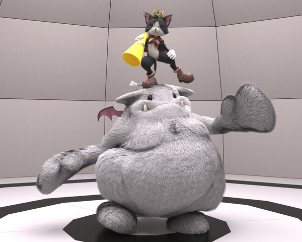 Cait Sith and Moogle