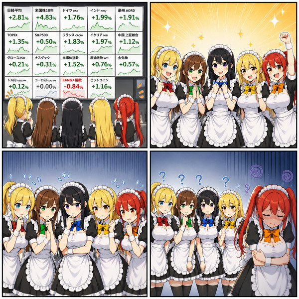 【投信ズ】全面高、ただしFANG+除く