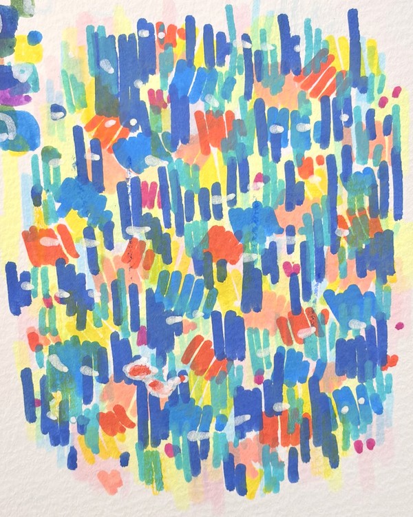 アクリリックマーカー落描き