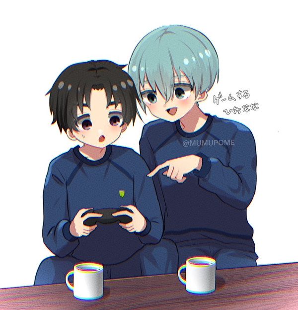 ゲームしてるひおなな⋆͛🎮⋆͛