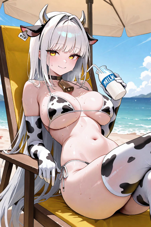 Cow Bikini Blanc (NIKKE)