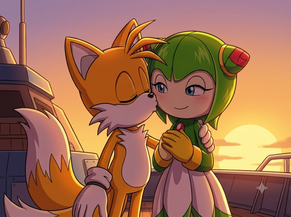 デッキの上の夕暮れ 🌅  (テイルスモ)