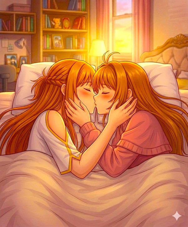 Asuna kiss Sakura 3