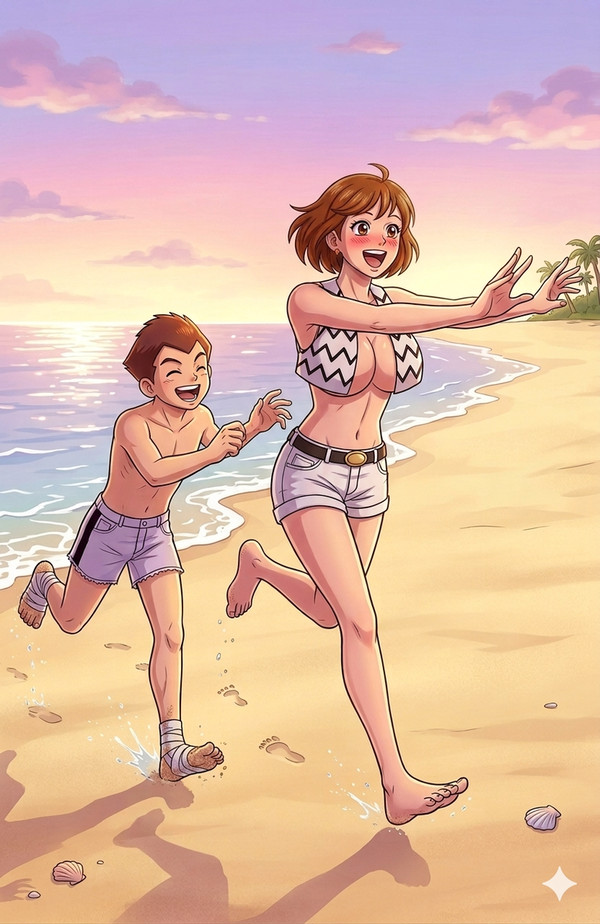如月夕子と少年リノ