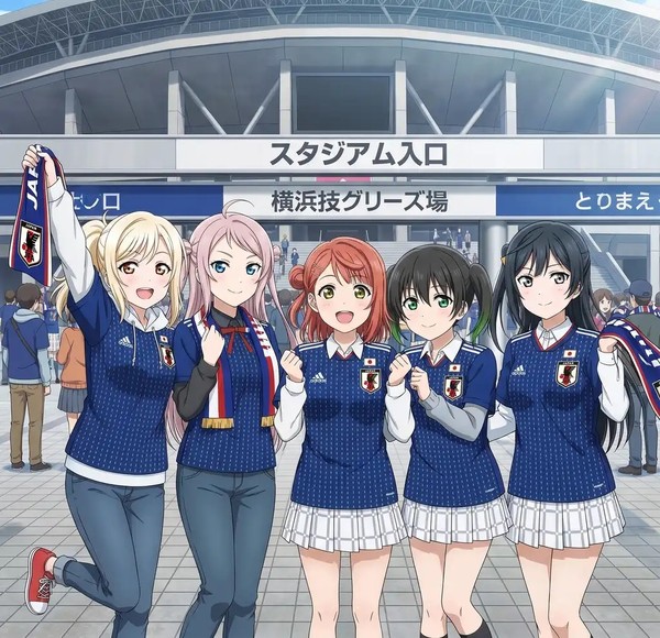 スクールアイドルでサッカー応援