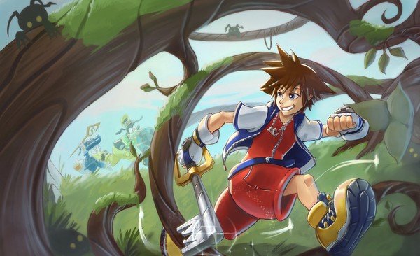 Sora exploring Lorcana fan art