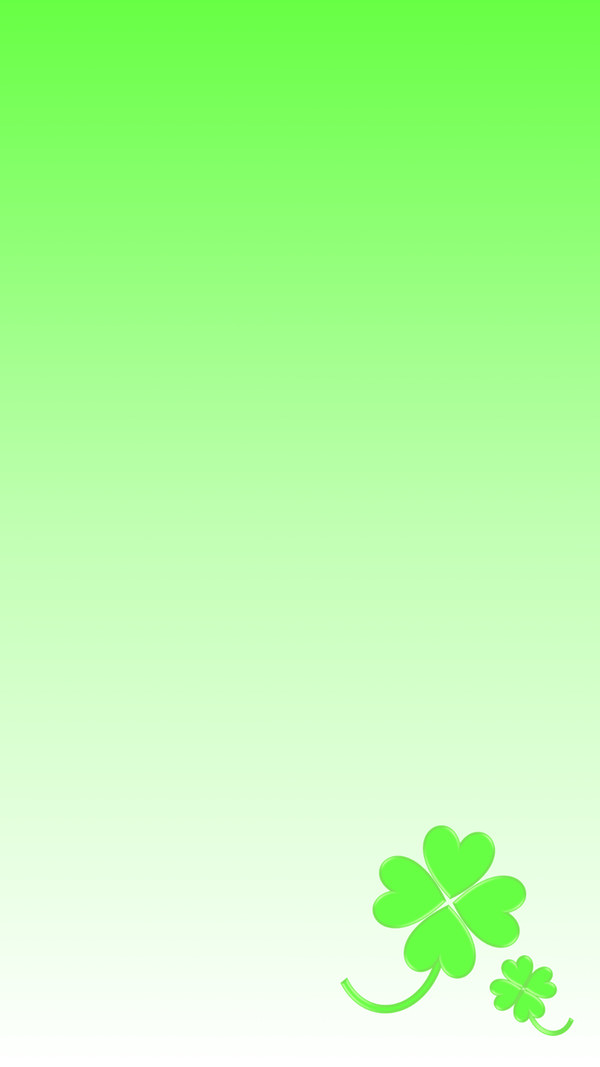 四葉のクローバーのスマホ壁紙