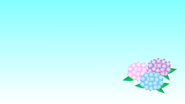 紫陽花のPC壁紙