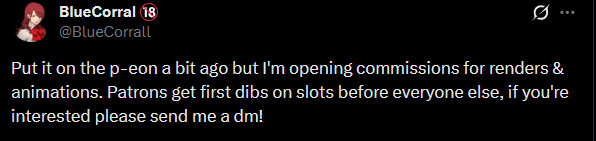 Opening comm slots!