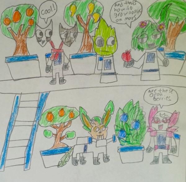 Growing Fruits at Garden on Mars