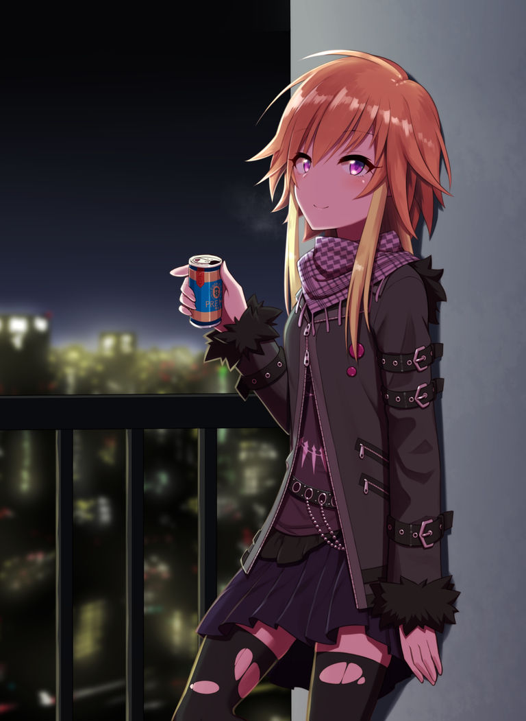 寒いからこそ外で飲む