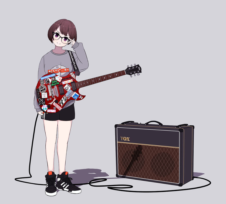 BUSACO Guitar（着色＋表情一覧）