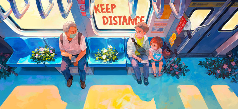 KEEP DISTANCE TO PROTECT YOU