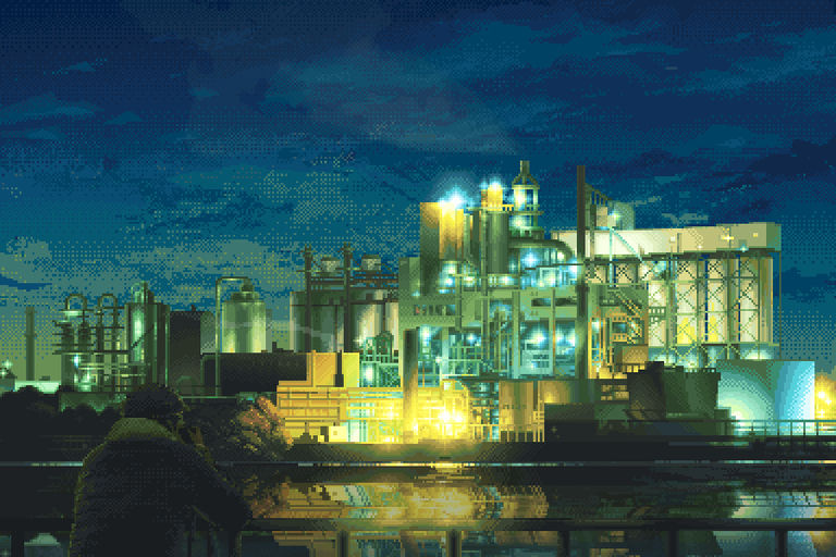 工場夜景を撮る