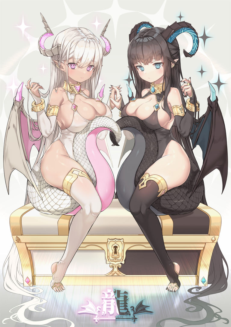 白&黑 ドラゴン