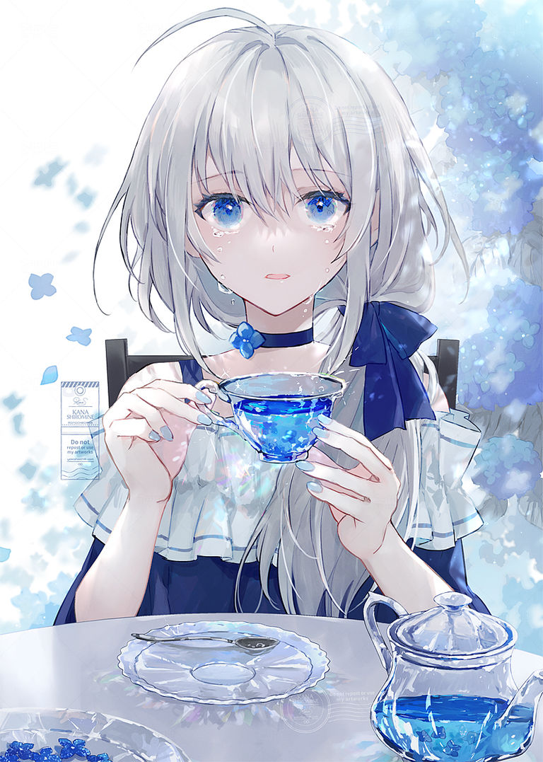 Blue tea
