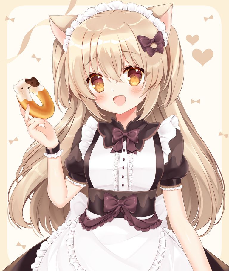 ドーナツと猫耳メイド