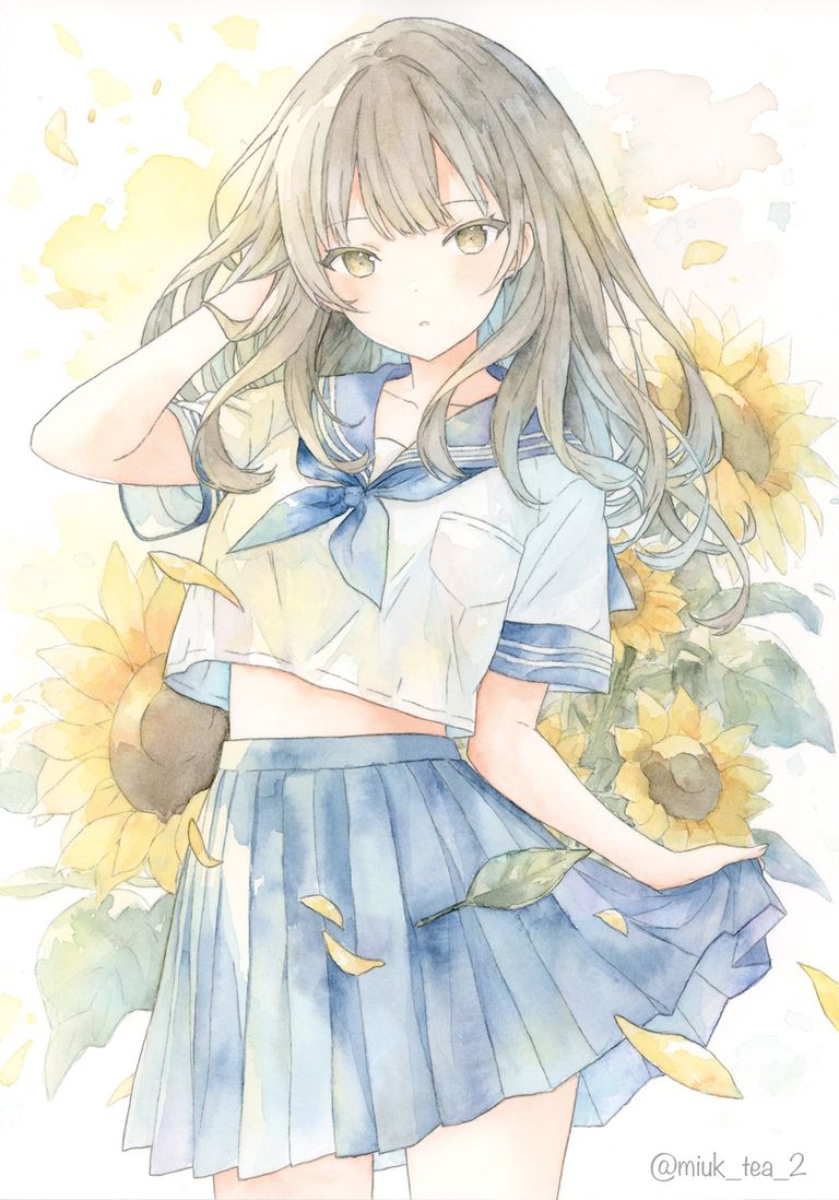 P站美图分享-「夏季校服女子」特辑