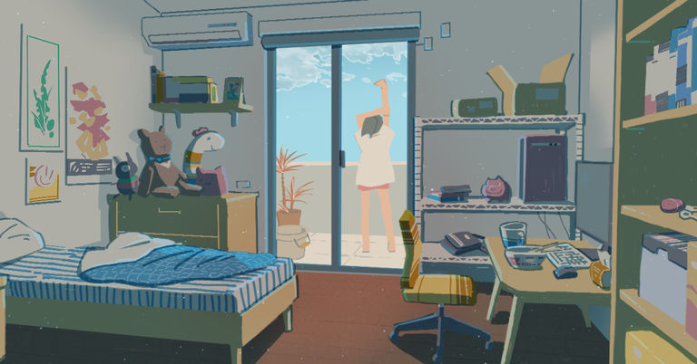 バルコニー付きの部屋